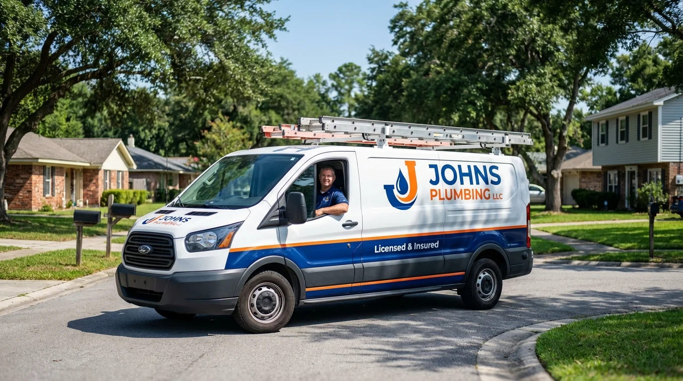 Johns Plumbing LLC service van in State College, PA